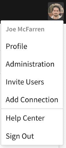 account options in Sigma