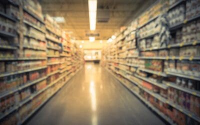 A picture of a grocery store aisle