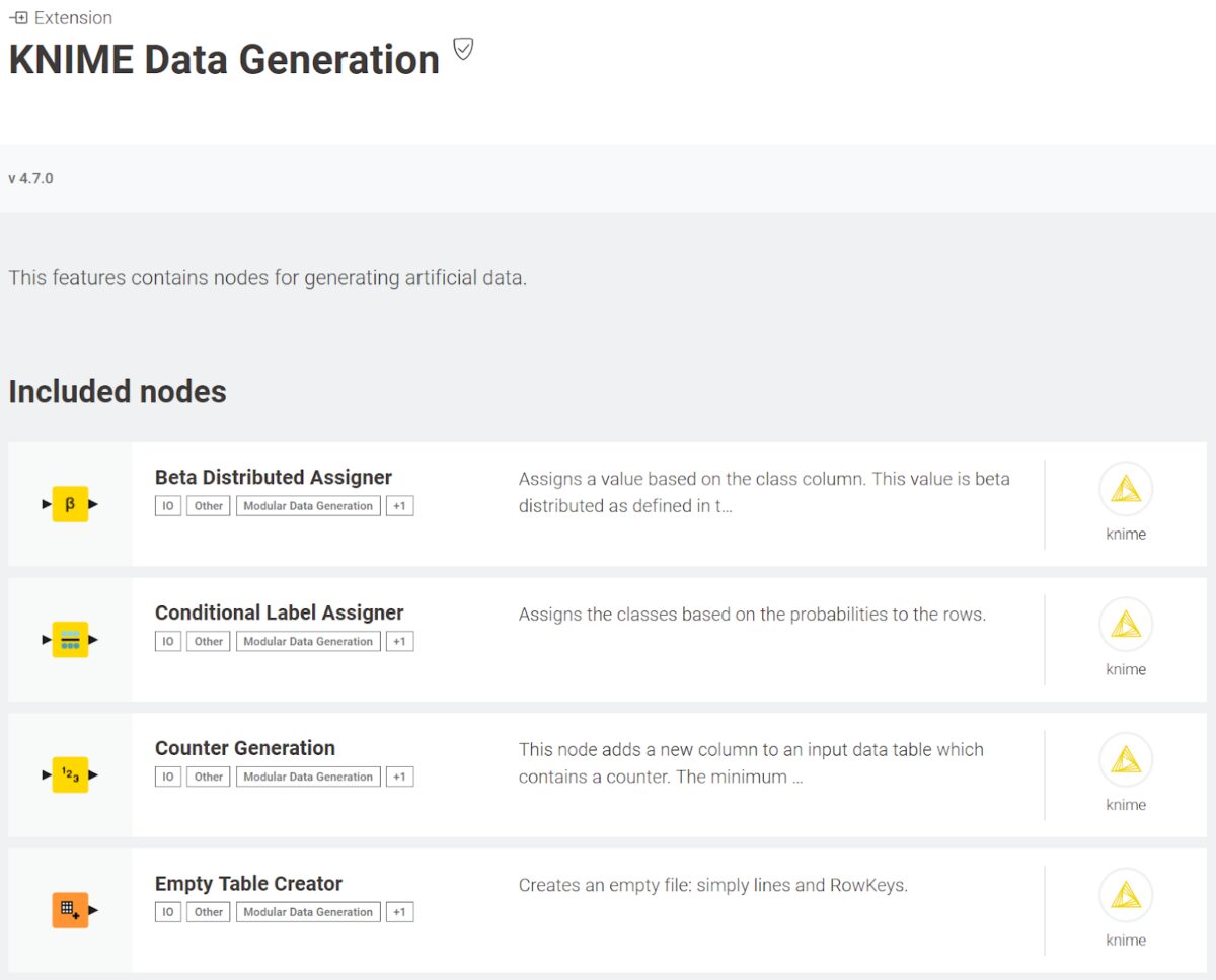 KNIME Data Generation Extension.png