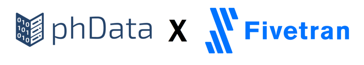 The phData Logo and the Fivetran logo together, joined with an "x" of collaboration