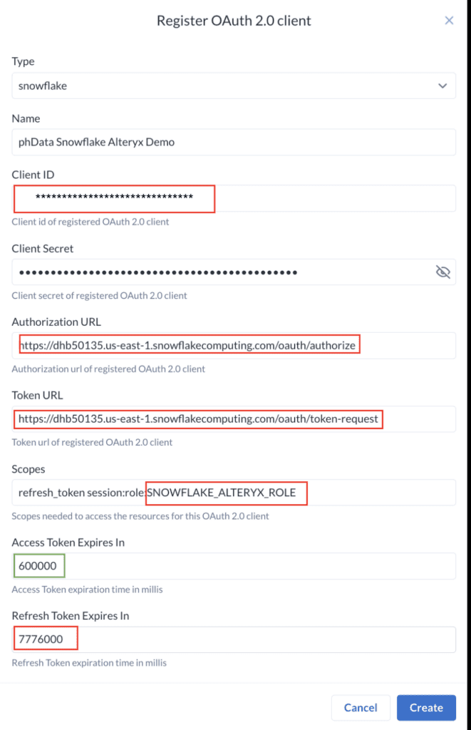 A screenshot showing OAuth 2.0 client documentation.