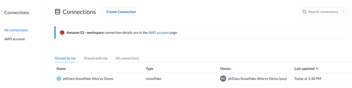 A screenshot showing your current connections.