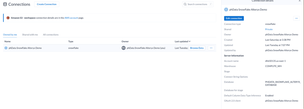 A screenshot showing the browse data tab.