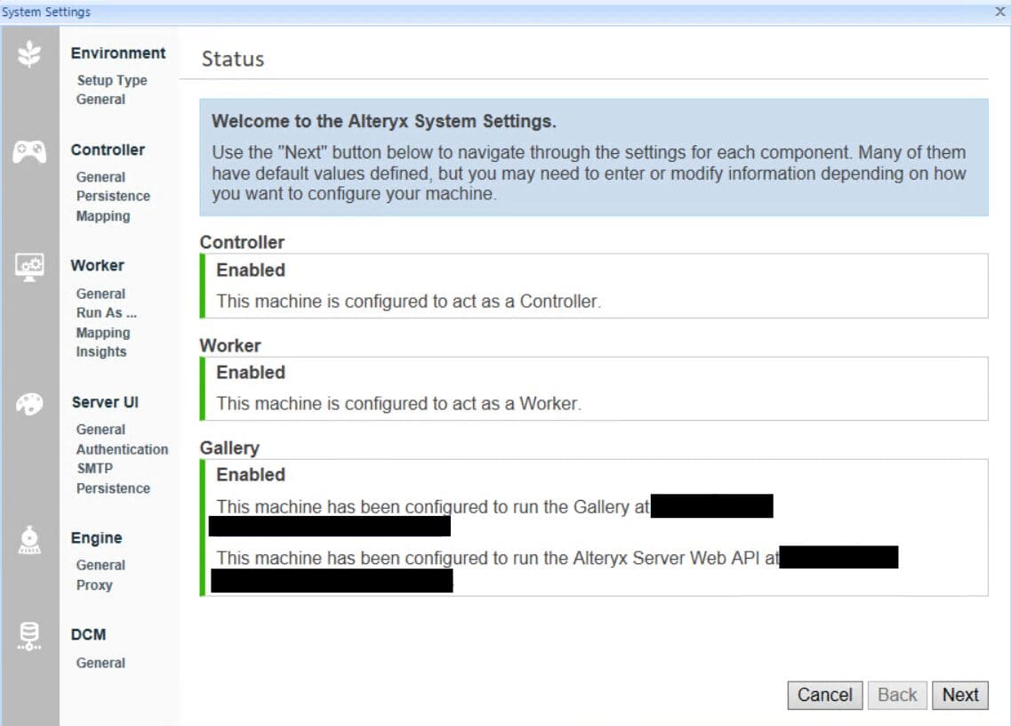 Screenshot of the main "System Settings" window